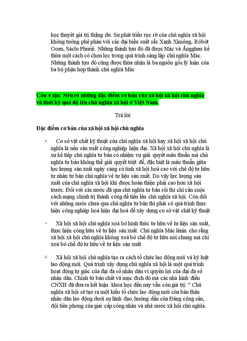 image for page Câu hỏi ôn tập CNXHKH