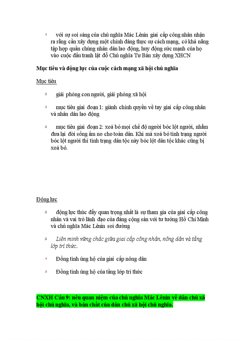 image for page Câu hỏi ôn tập CNXHKH