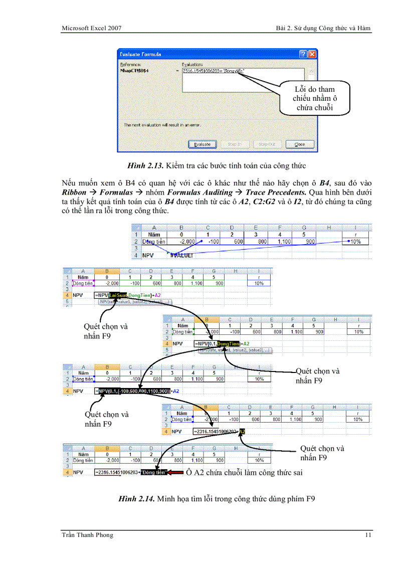 image for page Sử dụng công thức và hàm excel