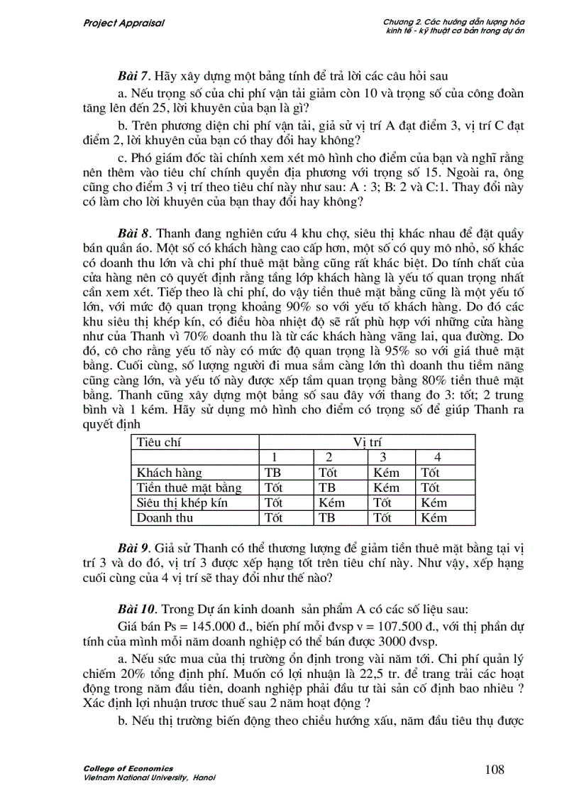image for page Phân tích kinh tế và phân tích phân phối ước tính các giá kinh tế