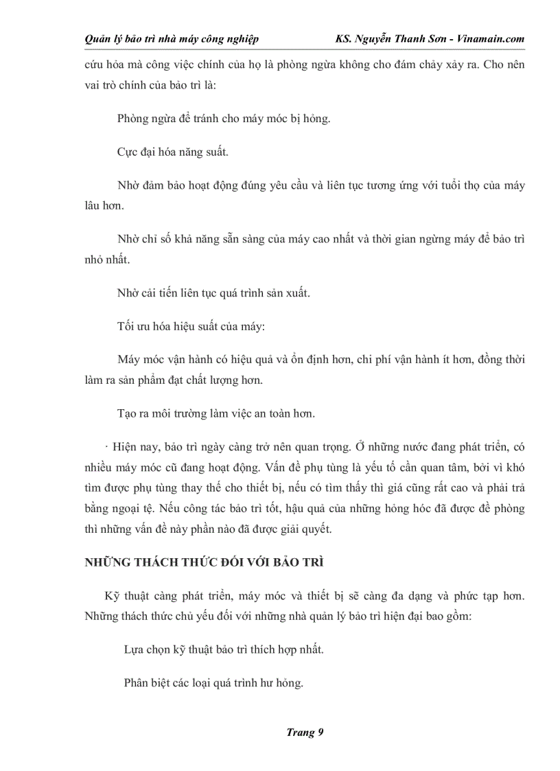 image for page Quản lý bảo trì nhà máy công nghiệp