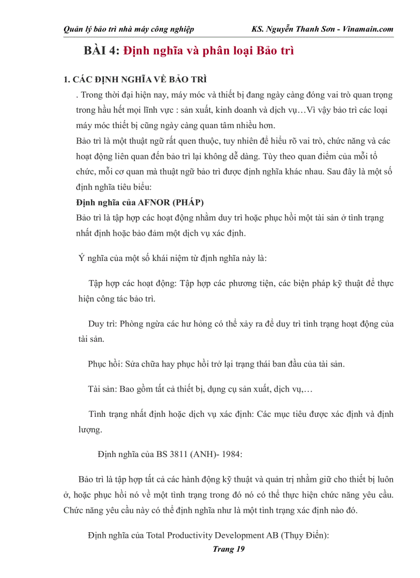 image for page Quản lý bảo trì nhà máy công nghiệp