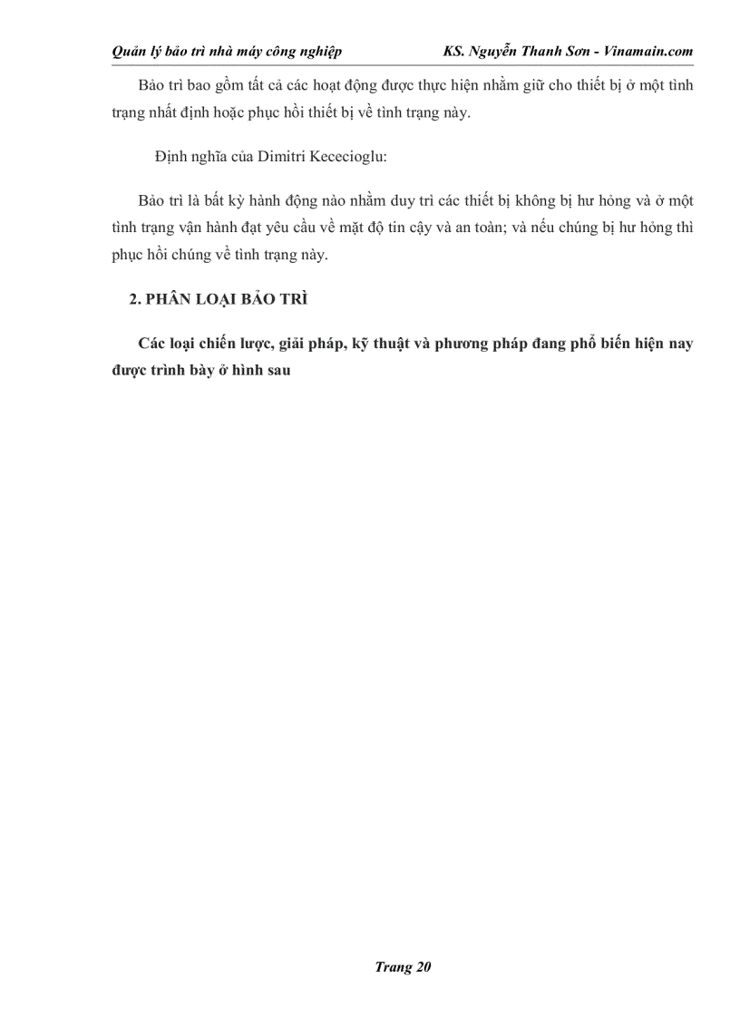 image for page Quản lý bảo trì nhà máy công nghiệp