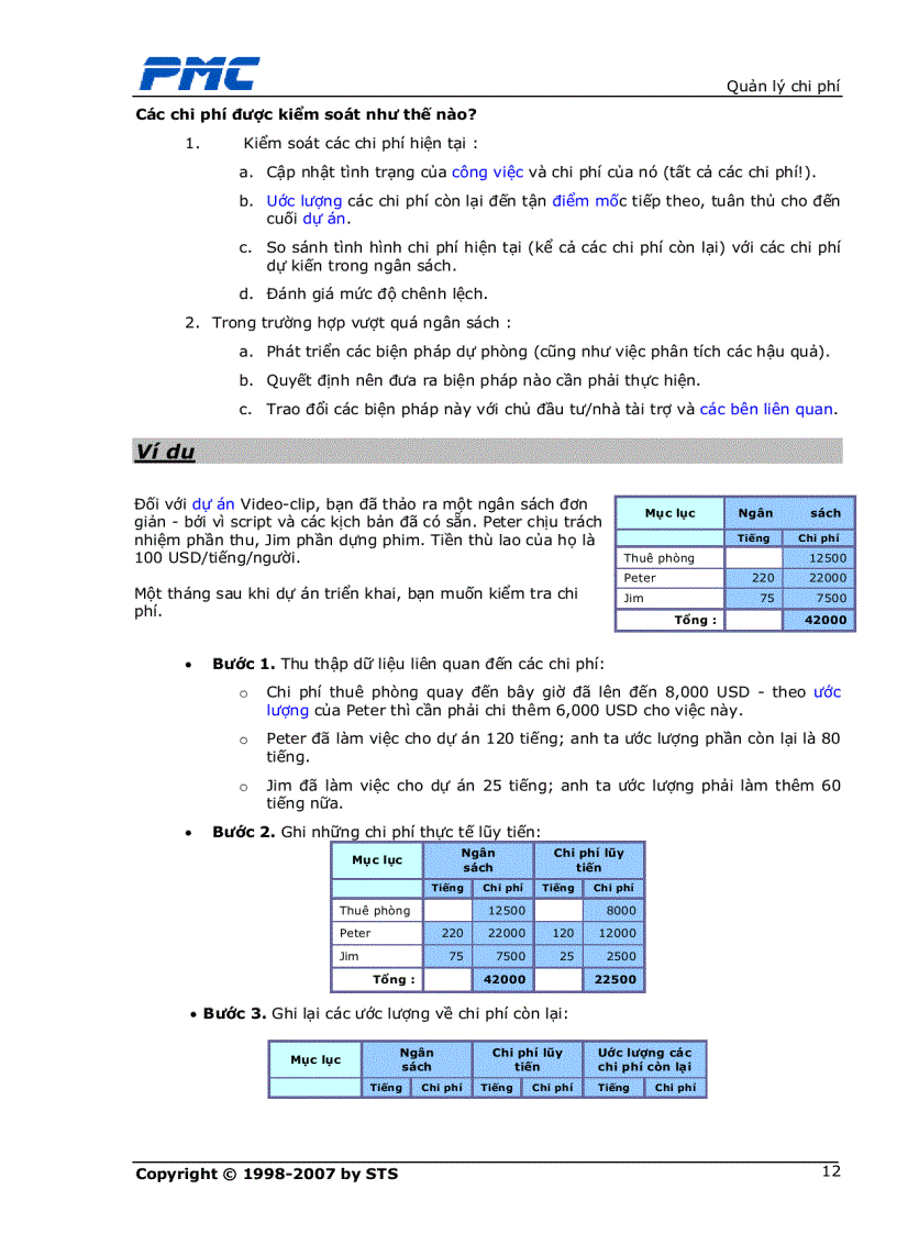 image for page Quản lí chi phí
