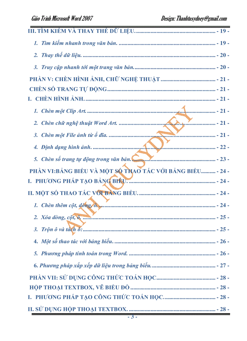 image for page Giáo trình Microsoft Word