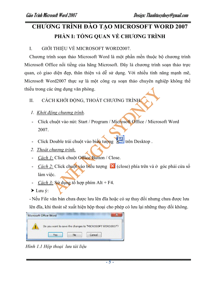 image for page Giáo trình Microsoft Word