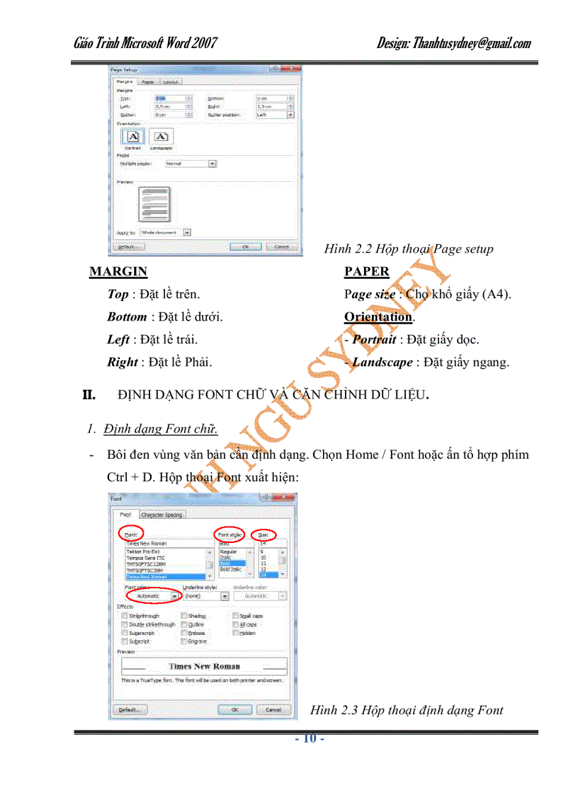 image for page Giáo trình Microsoft Word