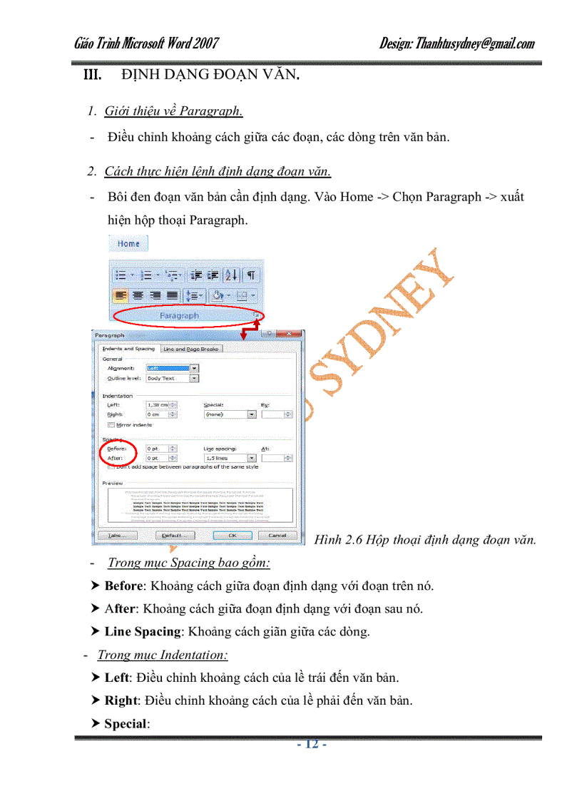 image for page Giáo trình Microsoft Word