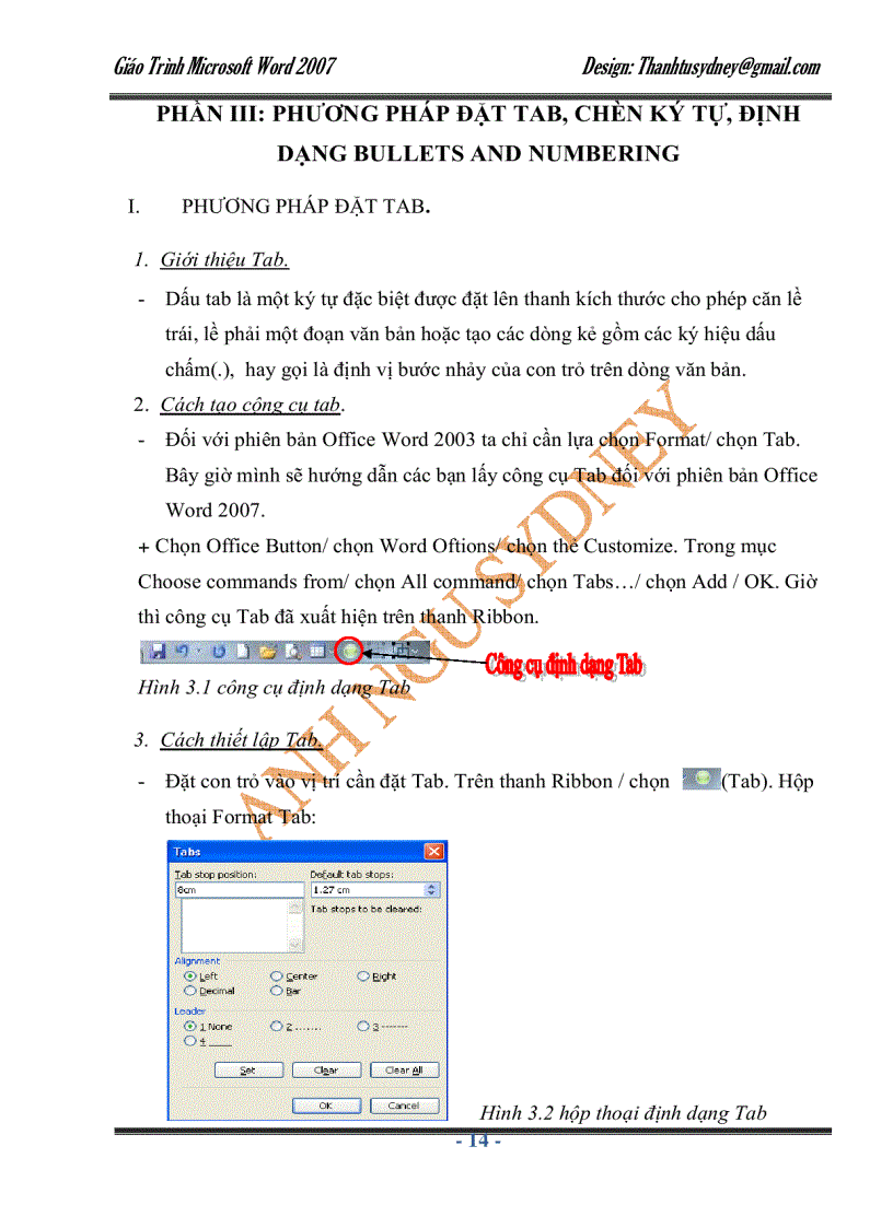 image for page Giáo trình Microsoft Word