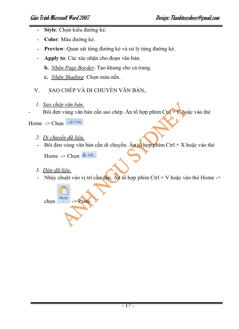 image for page Giáo trình Microsoft Word