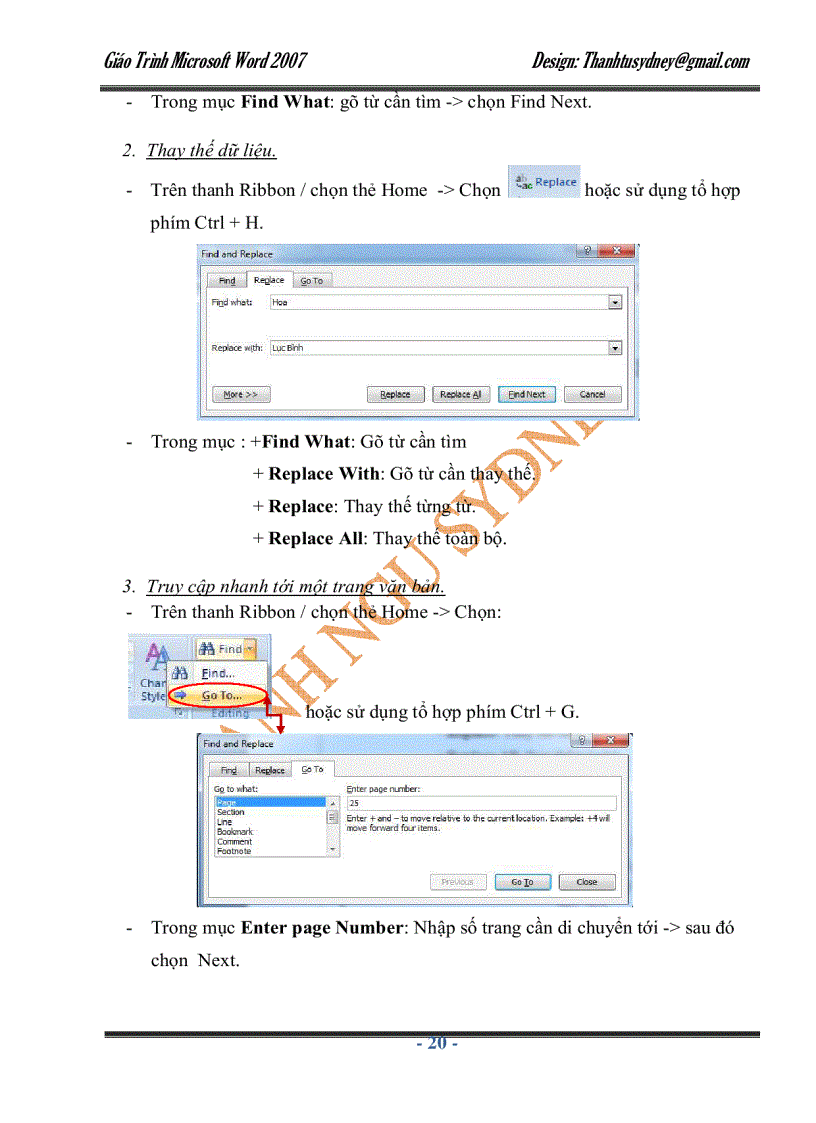 image for page Giáo trình Microsoft Word