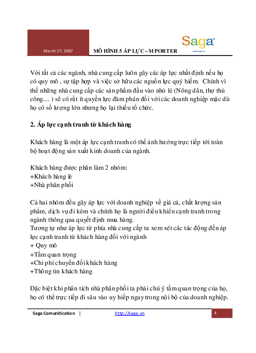 image for page Mô hình 5 áp lực của Porter