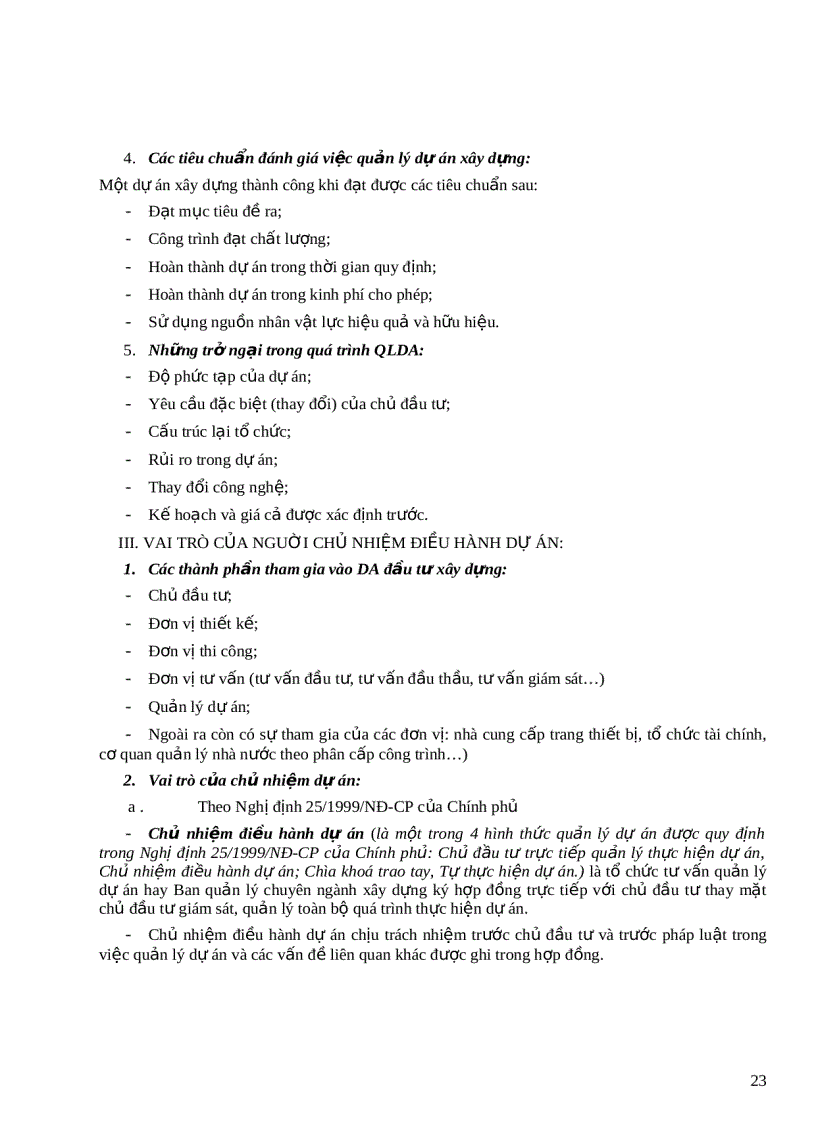 image for page Một số khái niệm tổng quát về quản lý dự án