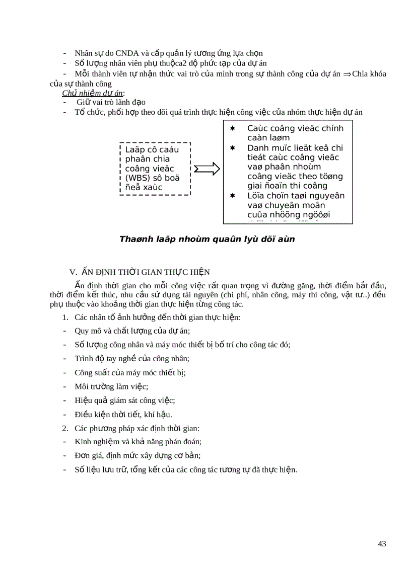 image for page Một số khái niệm tổng quát về quản lý dự án