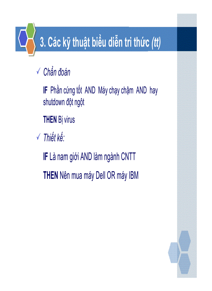 image for page Bài giảng trí tuệ nhân tạo Biểu diễn tri thức