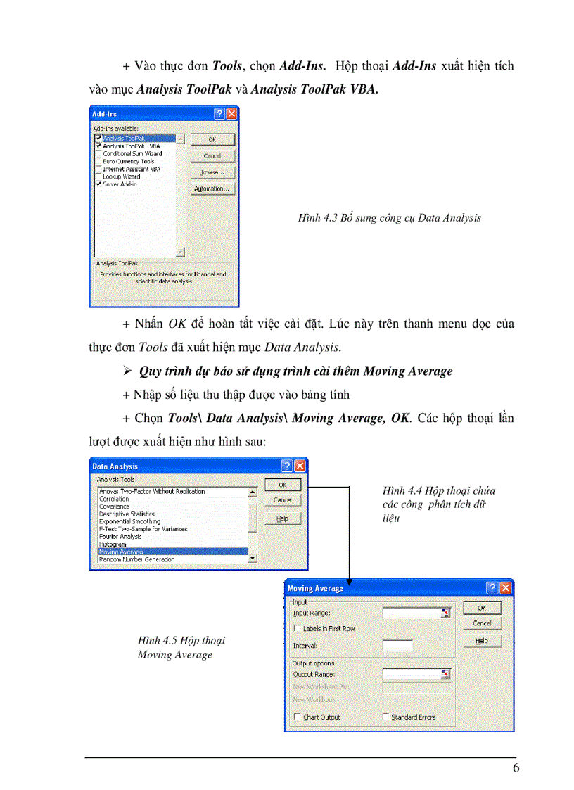 image for page Ung dung excel trong phan tich hồi quy