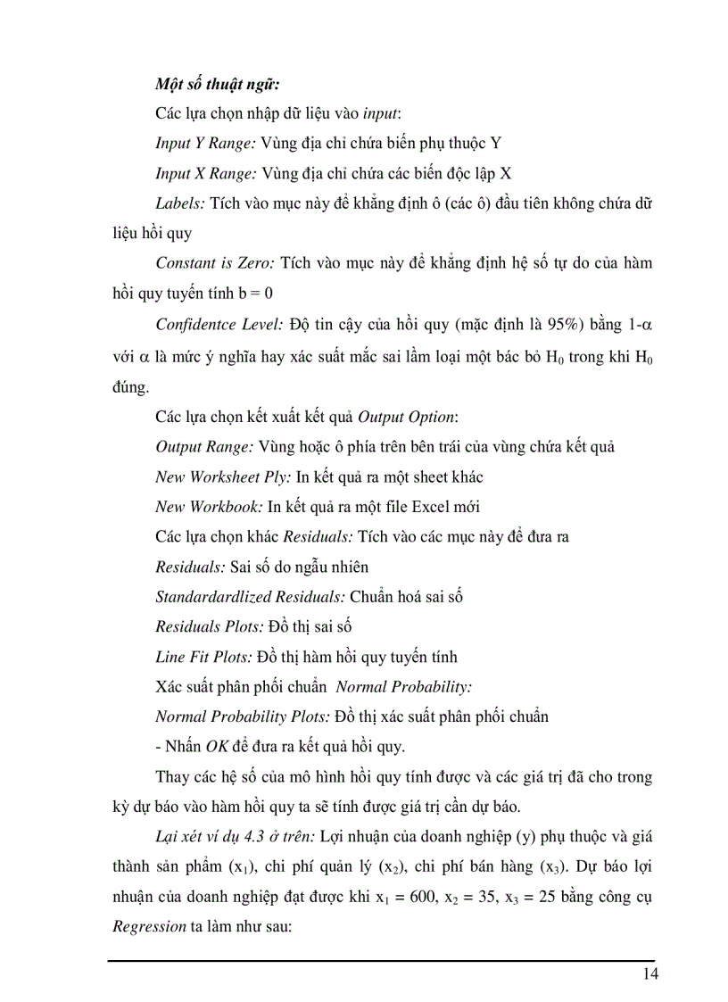 image for page Ung dung excel trong phan tich hồi quy