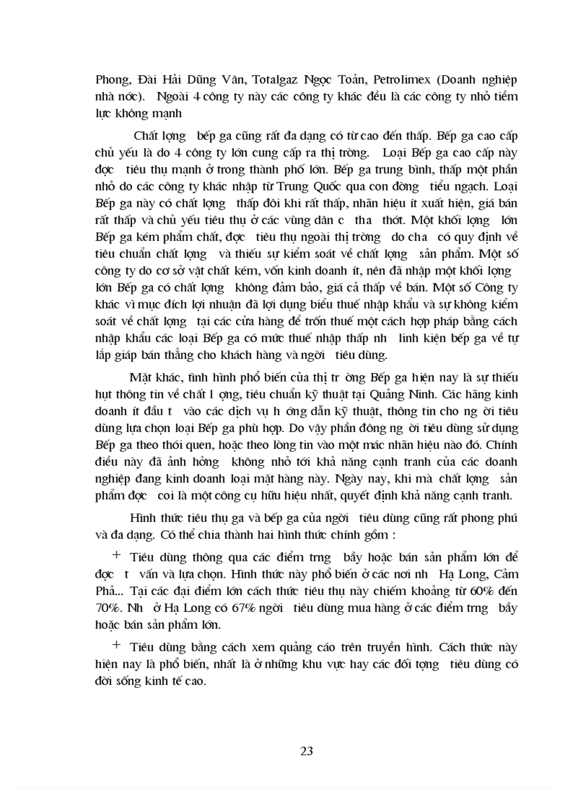 image for page Giải pháp nâng cao khả năng cạnh tranh trong lĩnh vực kinh doanh Gaz và Bếp ga ở Công ty TNHH Thương mại và Dịch vụ Ngọc Toản