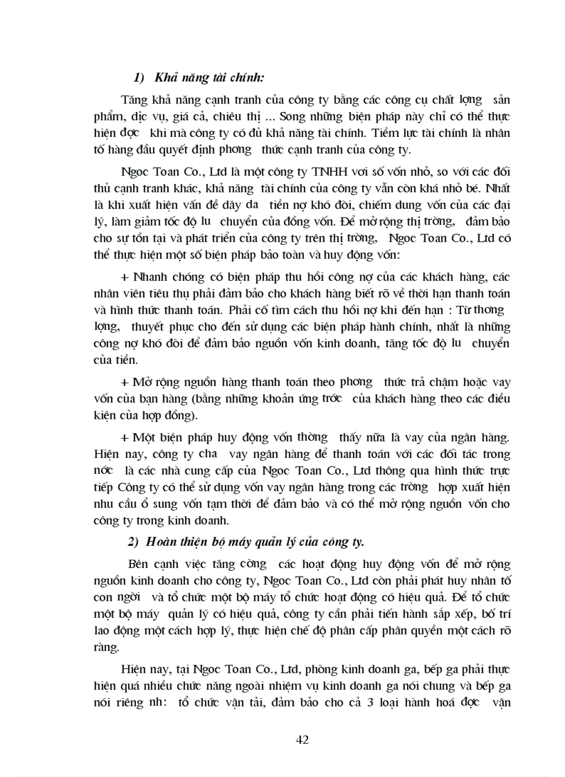 image for page Giải pháp nâng cao khả năng cạnh tranh trong lĩnh vực kinh doanh Gaz và Bếp ga ở Công ty TNHH Thương mại và Dịch vụ Ngọc Toản