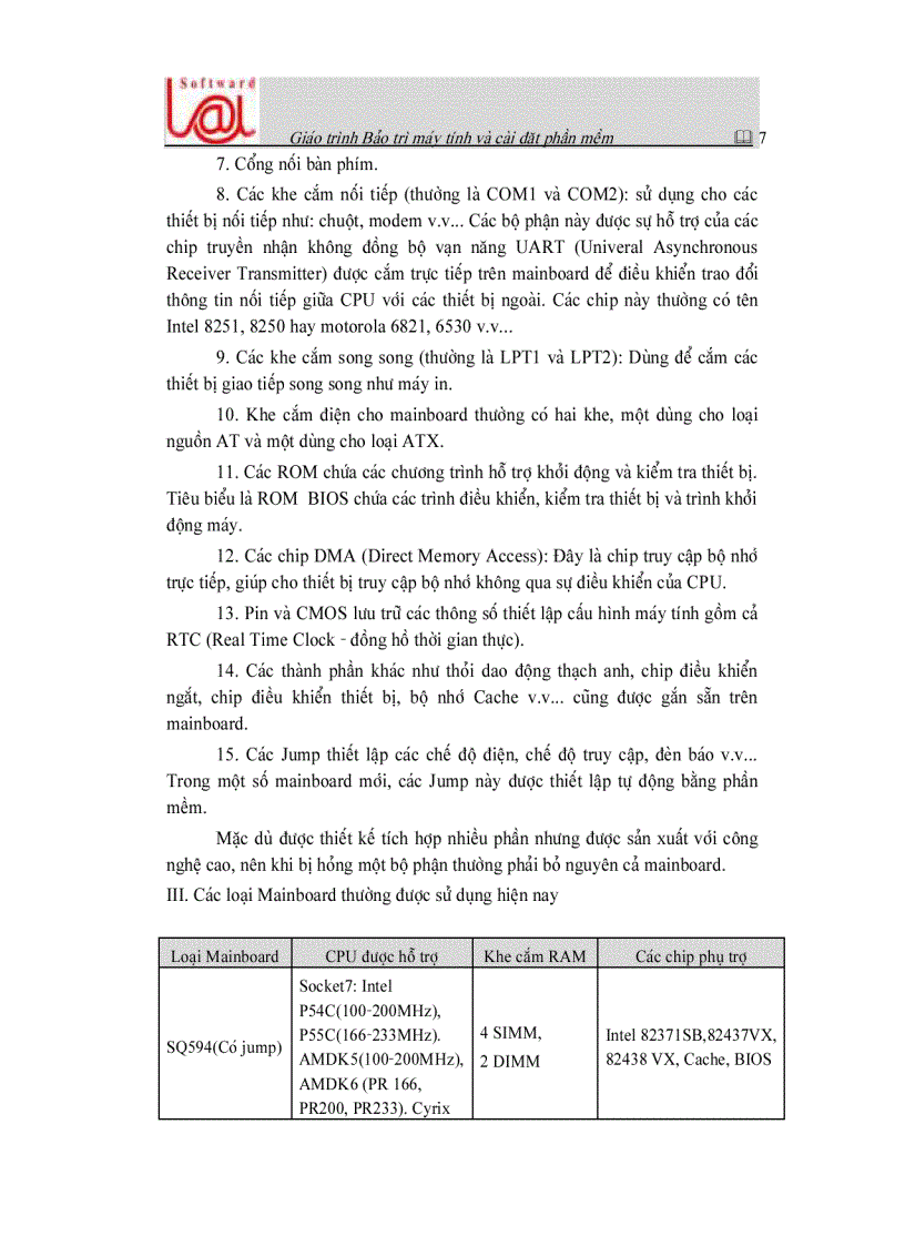 image for page Giáo trình bảo trì máy tính và cài đặt phần mềm Ebook