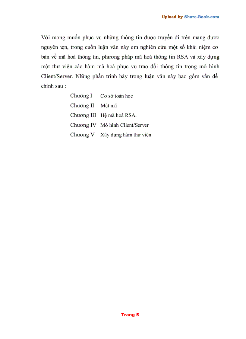 Các phương pháp mã hóa và bảo mật thông tin Ebook