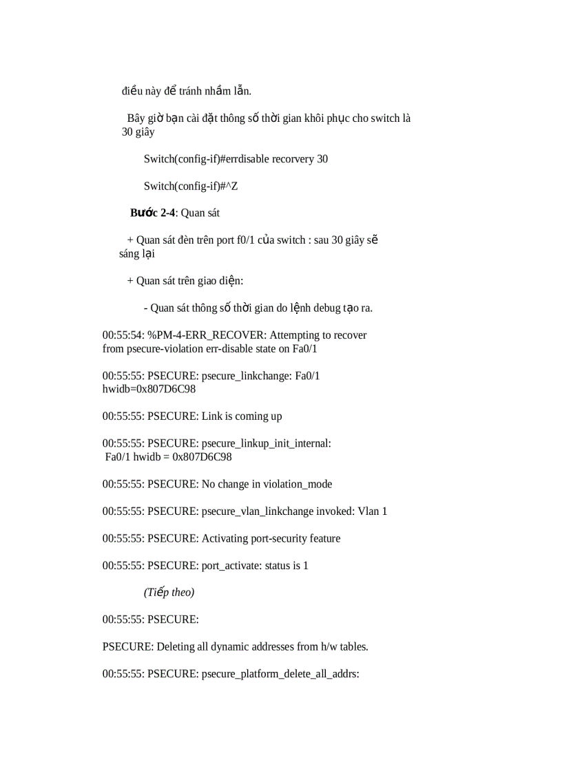 image for page Bài viết Port Security