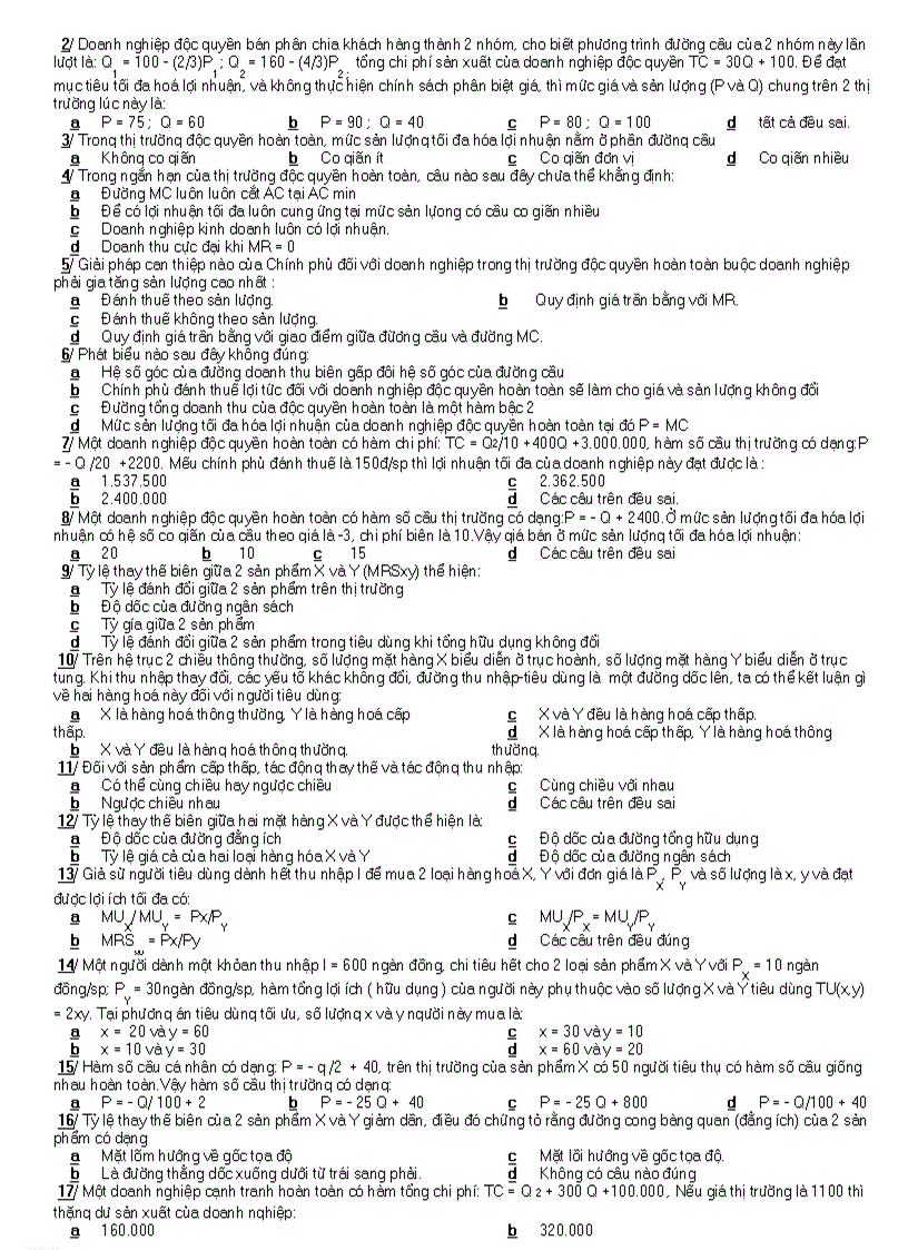 image for page 16 Đề thi trắc nghiệm vi mô