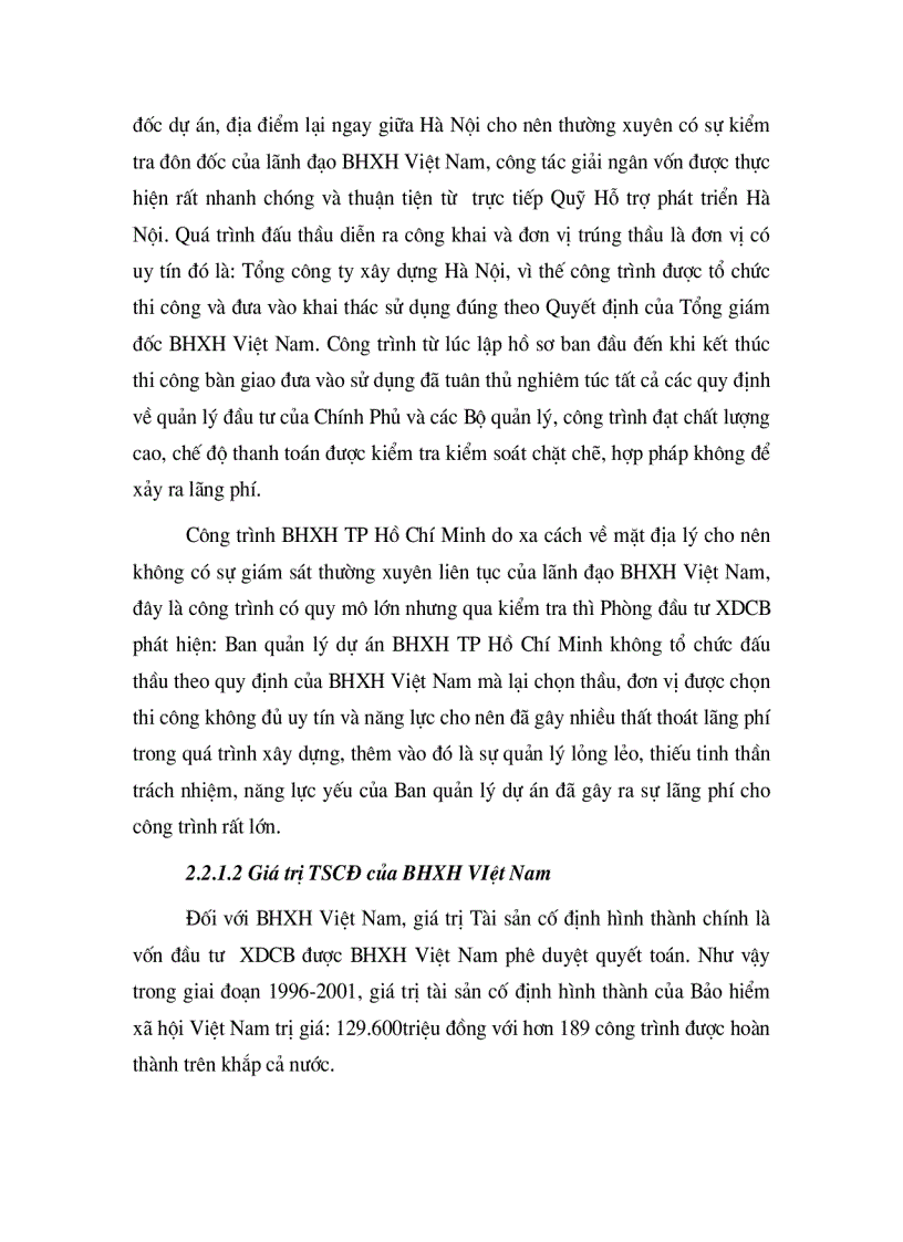 image for page Thực trạng quản lý vốn đầu tư xây dựng cơ bản của bảo hiểm xã hội việt nam