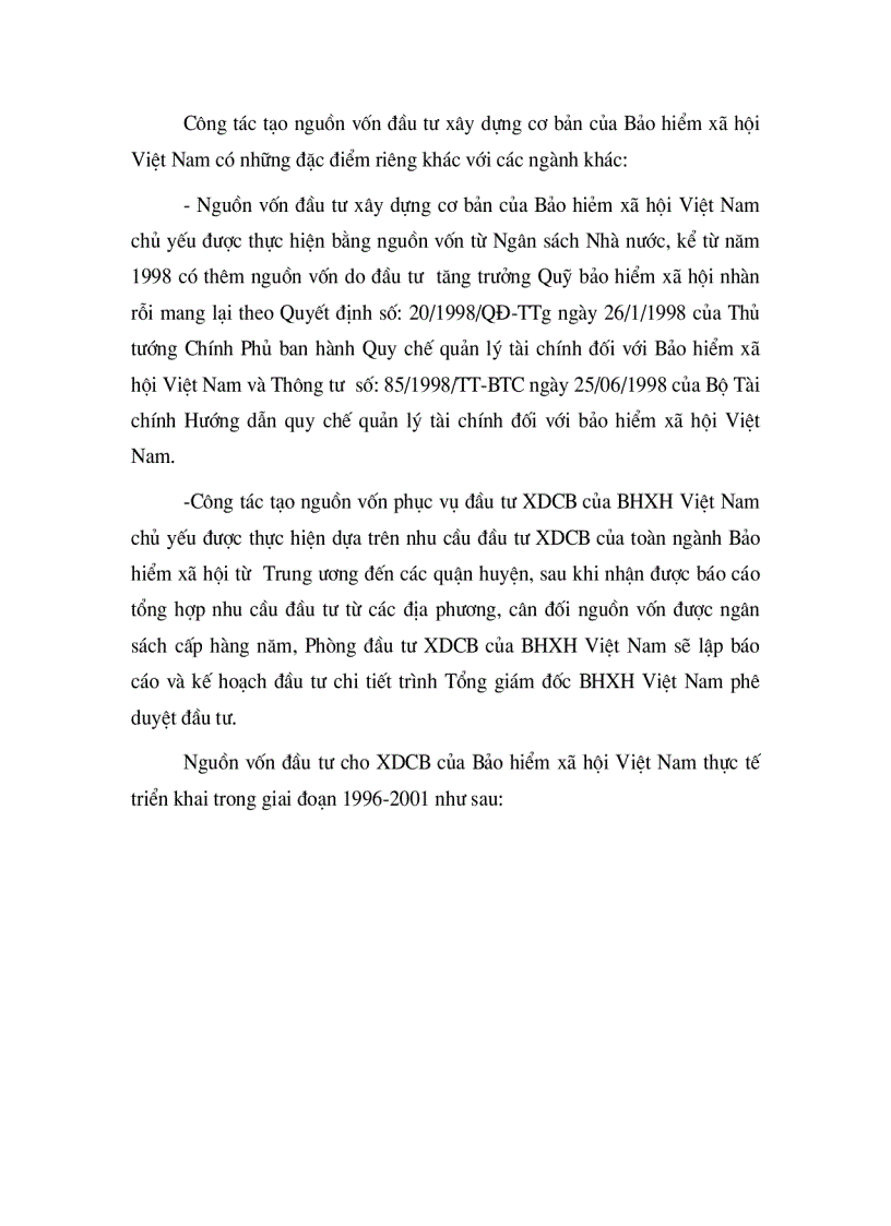 image for page Thực trạng quản lý vốn đầu tư xây dựng cơ bản của bảo hiểm xã hội việt nam