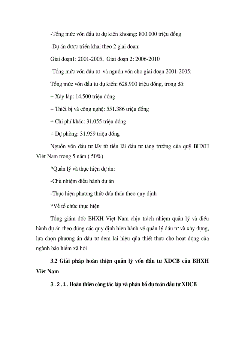 image for page GiảI pháp hoμn thiện quản lý vốn Đầu tư xây dựng cơ bản của bảo hiểm xã hội Việt nam