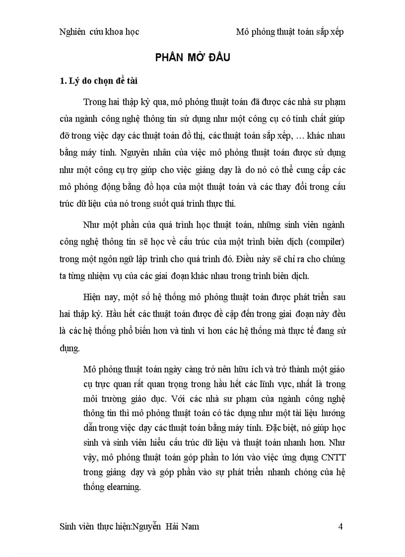 image for page NGHIÊN CỨU KHOA HỌC Tìm hiểu về Thuật Toán Sắp Xếp