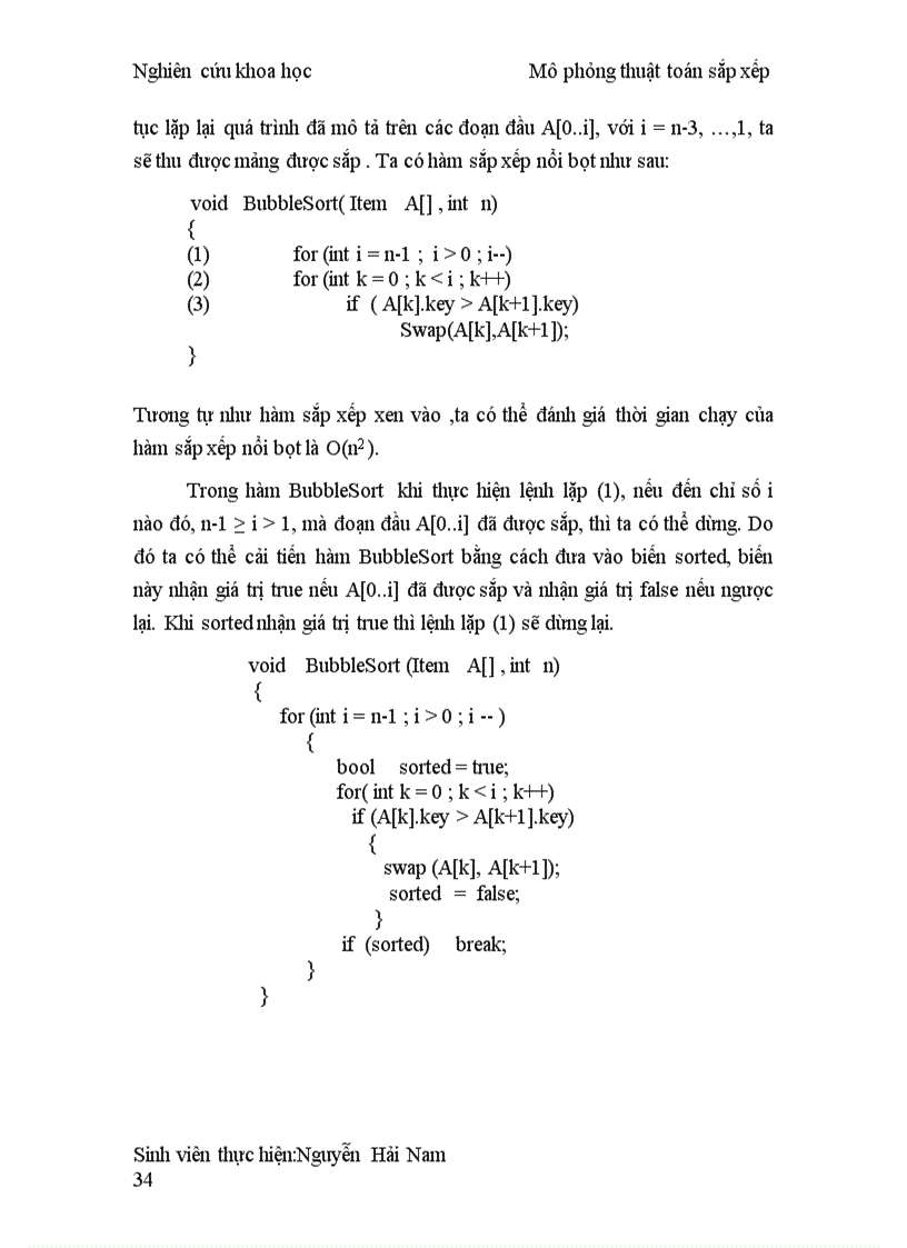 image for page NGHIÊN CỨU KHOA HỌC Tìm hiểu về Thuật Toán Sắp Xếp