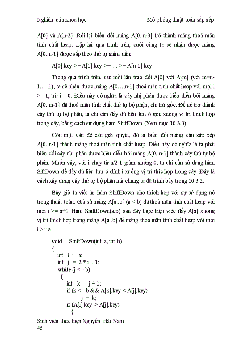 image for page NGHIÊN CỨU KHOA HỌC Tìm hiểu về Thuật Toán Sắp Xếp
