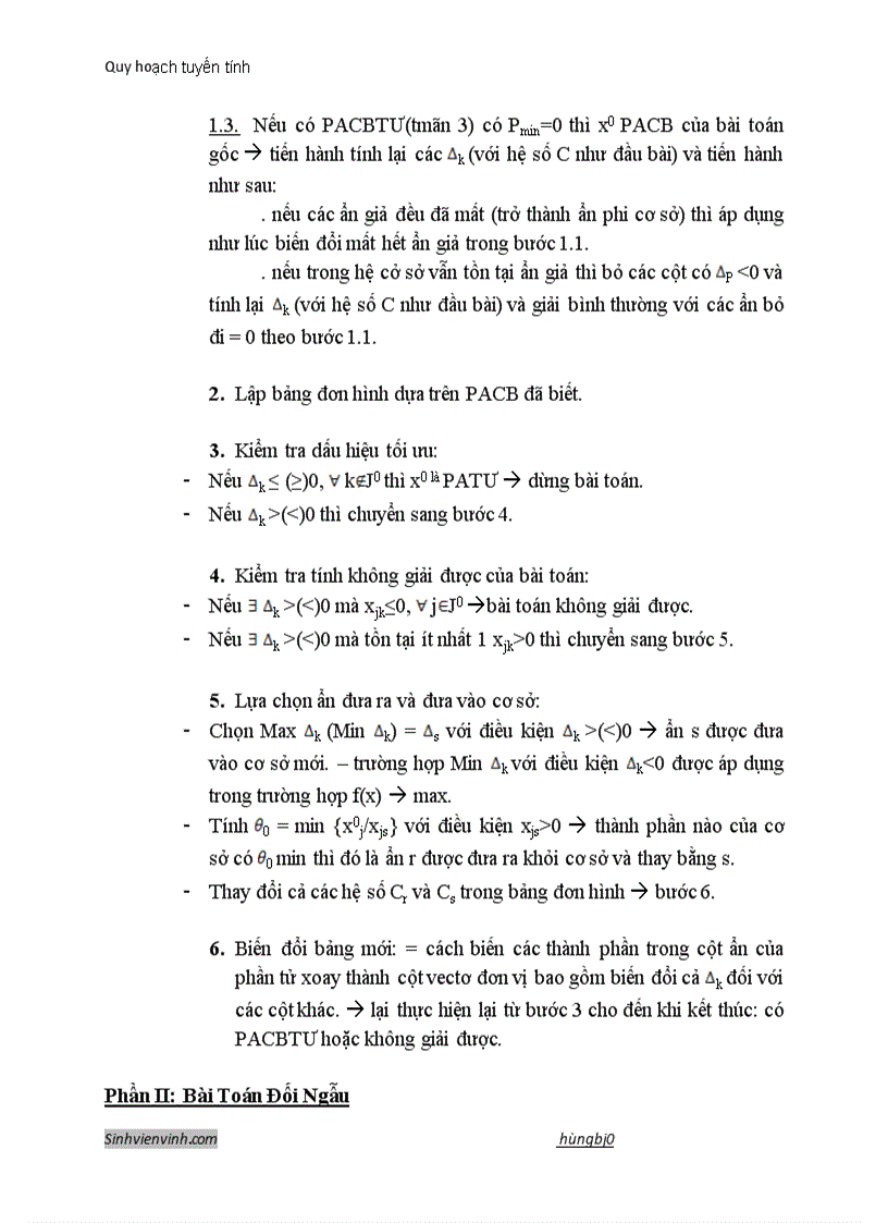 image for page Tổng hợp quy hoạch tuyến tính