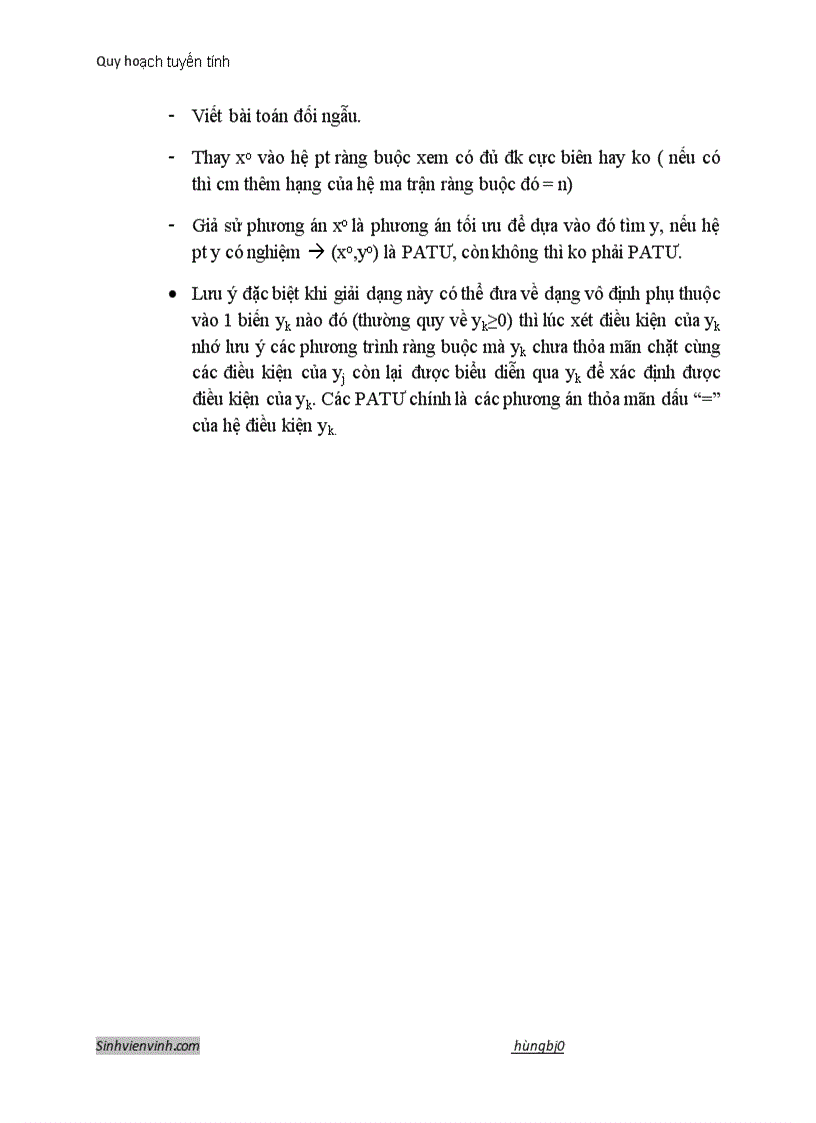 image for page Tổng hợp quy hoạch tuyến tính