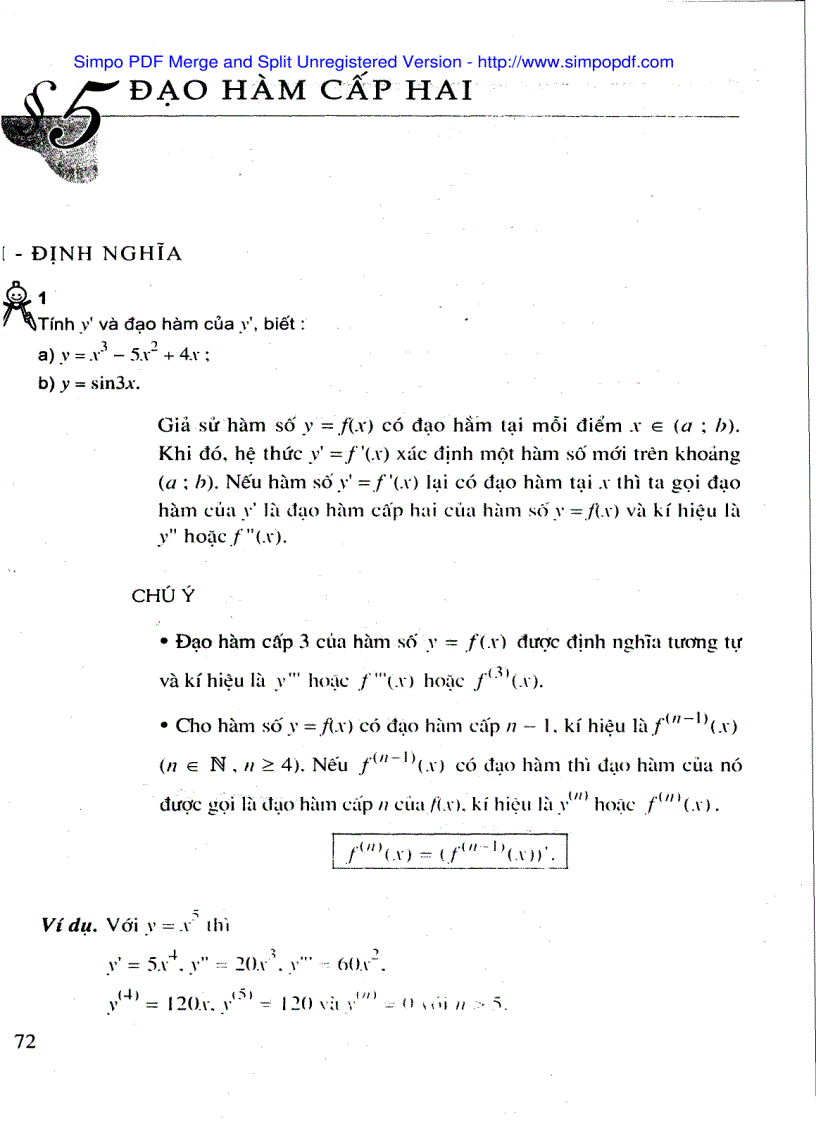 image for page Giải tích cơ bản phần ii