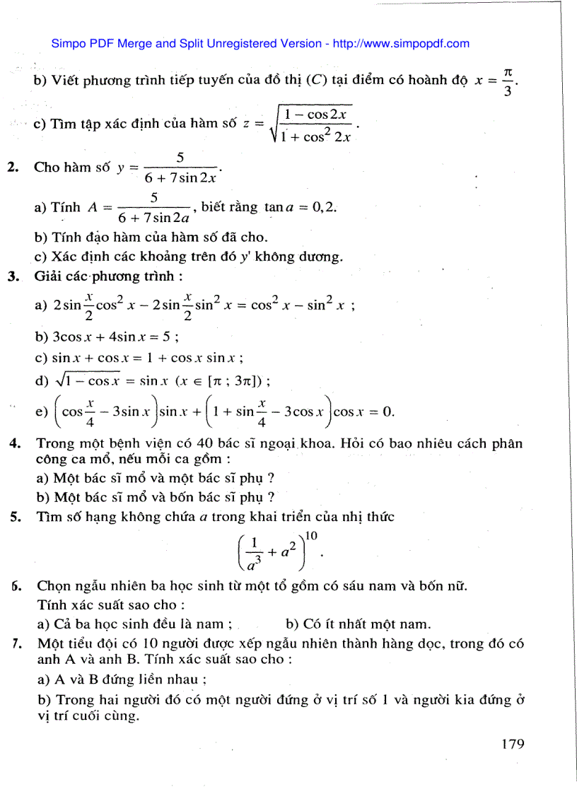 image for page Giải tích cơ bản phần ii