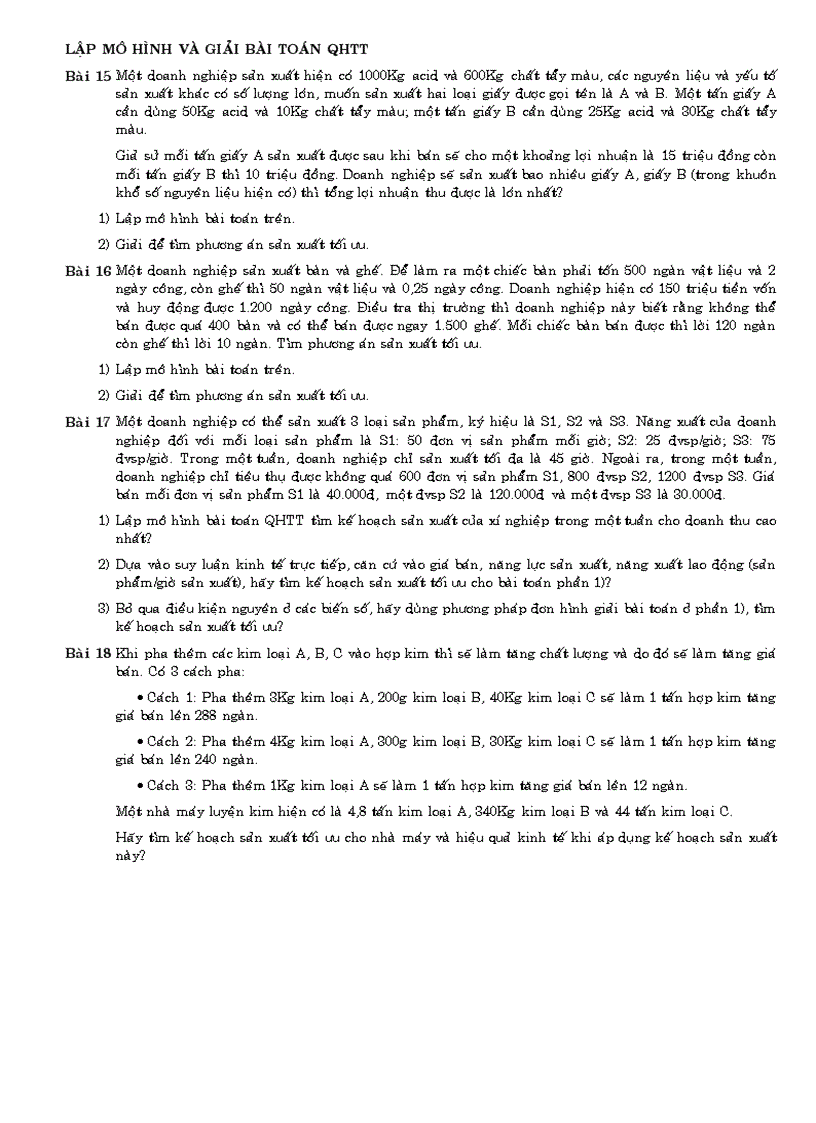 image for page Bài tập QHTT