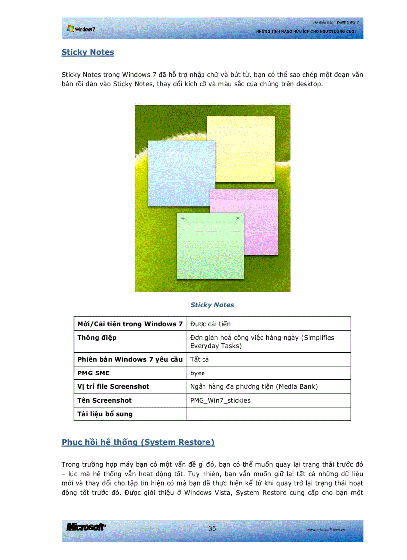 image for page Windows 7 Những tính năng hữu ích