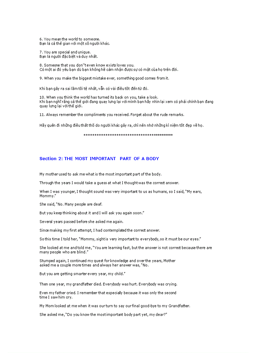 image for page Một số câu tiếng anh dùng hằng ngày