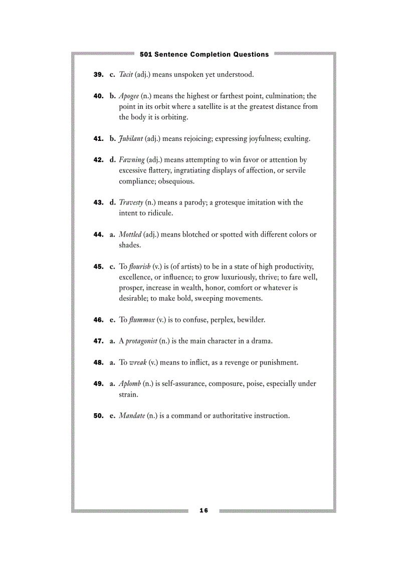 image for page 501 Sentence Completion Questions
