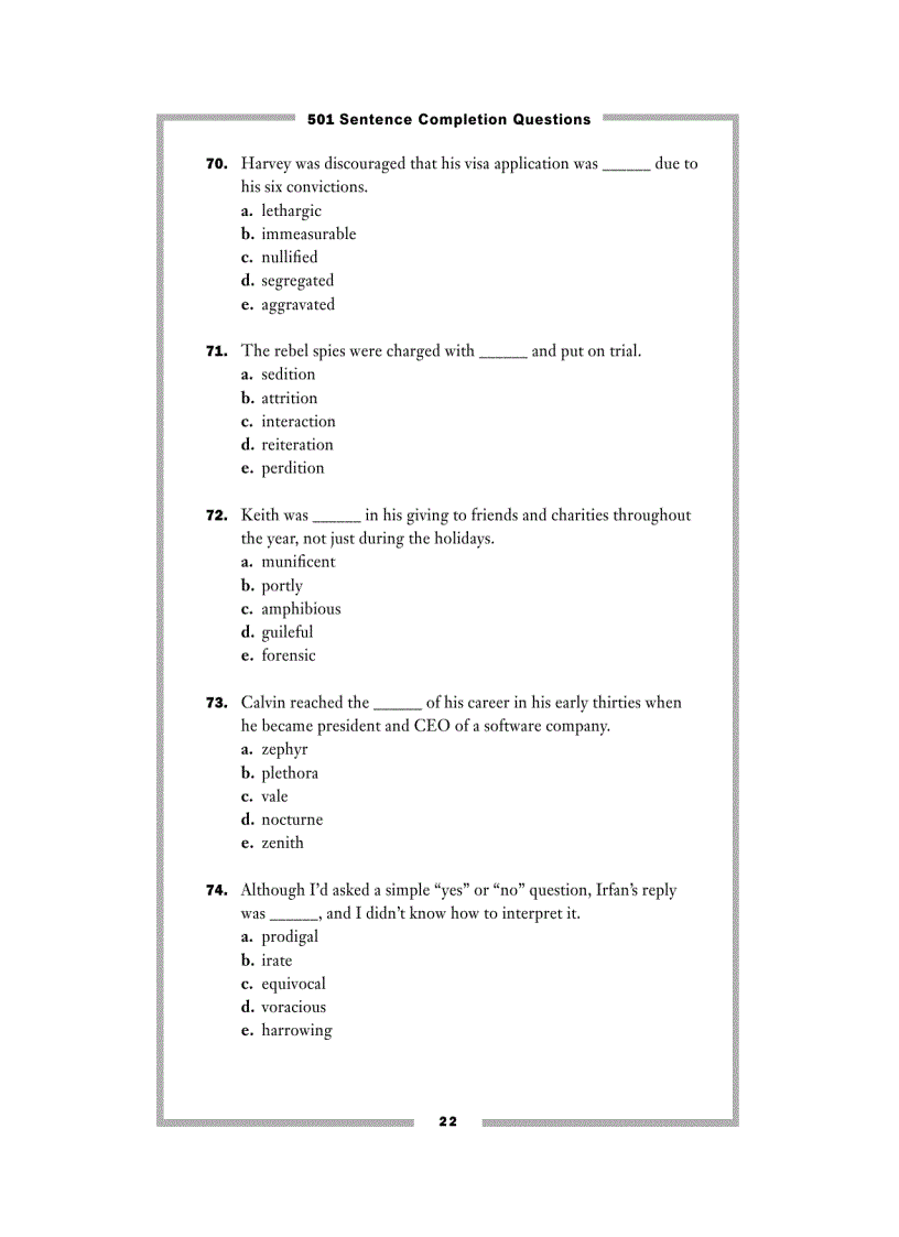 image for page 501 Sentence Completion Questions
