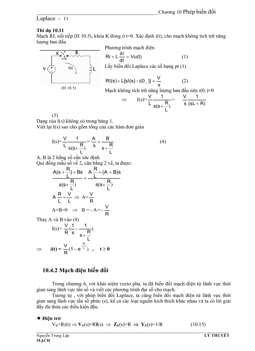 image for page Phép biến đổi laplace