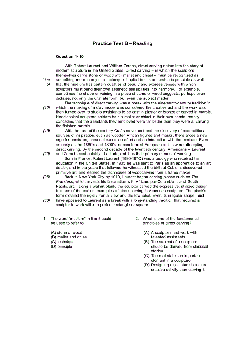 image for page Practice Test ReadingQuestion