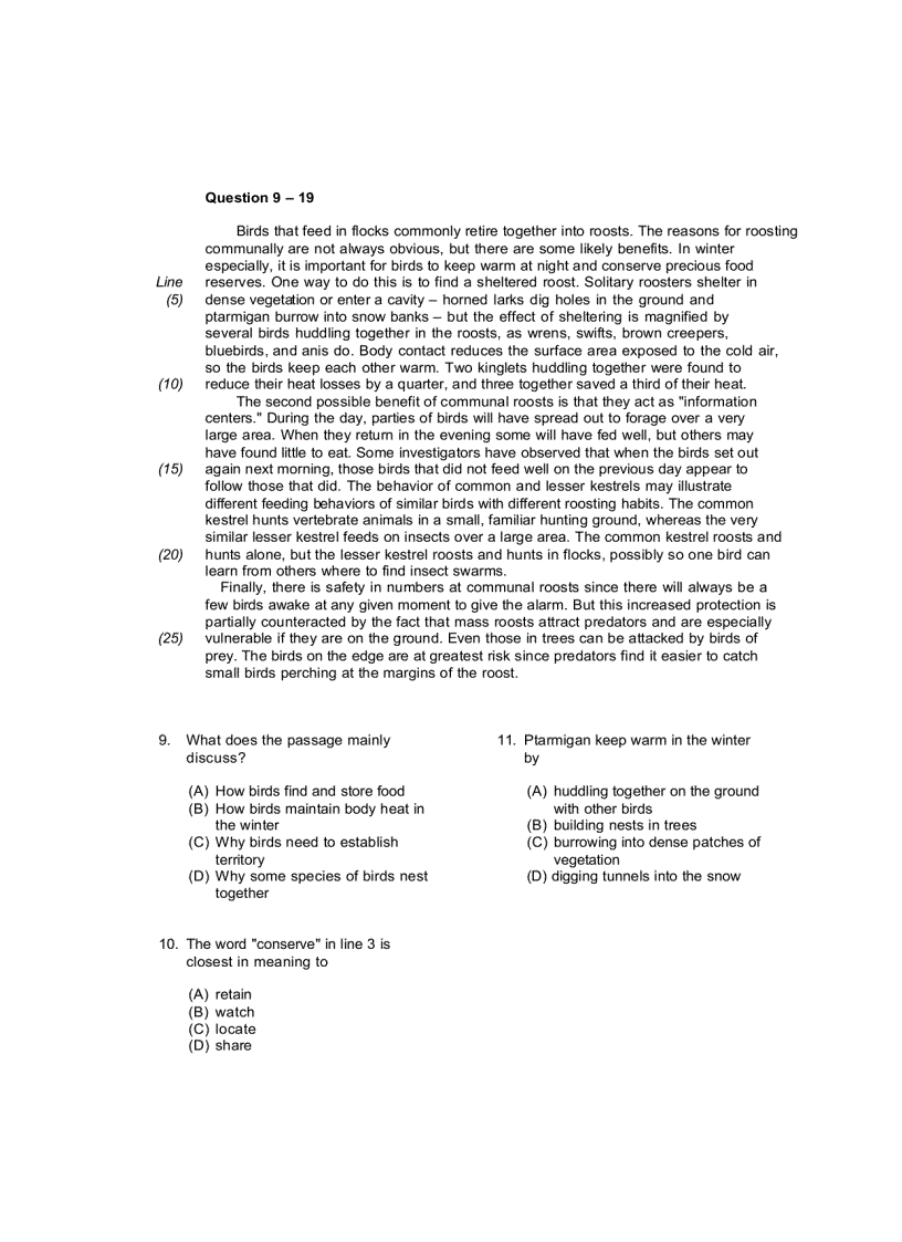 image for page Practice Test ReadingQuestion