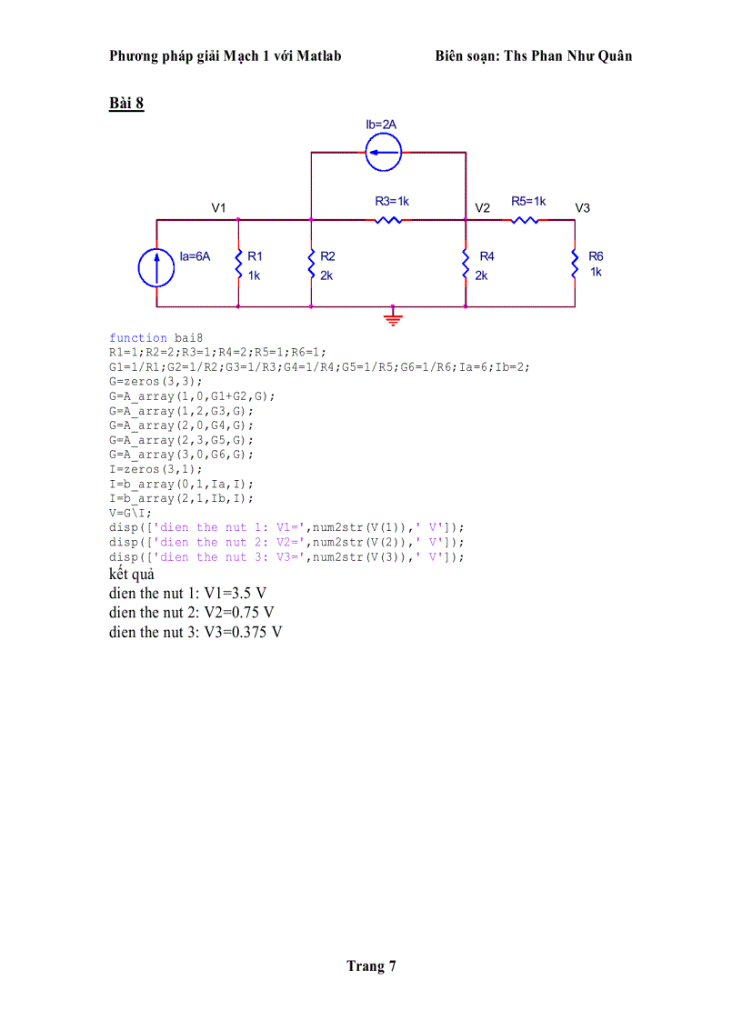 image for page Phương pháp giải mạch với matlab