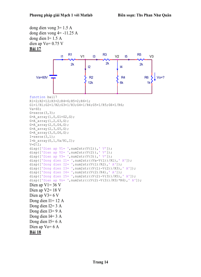 image for page Phương pháp giải mạch với matlab
