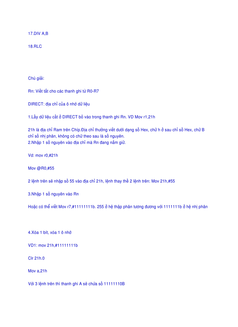 image for page Lập trình ASM cho 8051