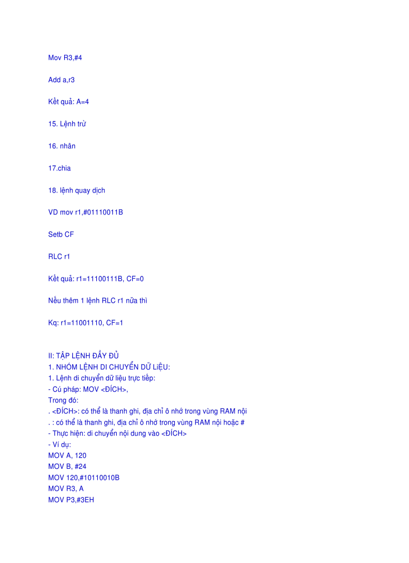 image for page Lập trình ASM cho 8051