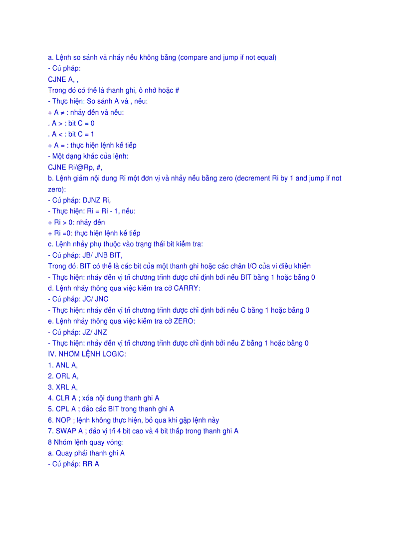 image for page Lập trình ASM cho 8051